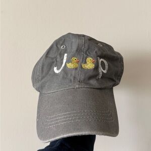 Jeep Gray Hat with Yellow Duck Embroidery